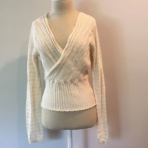Free People Cream Sweater Small